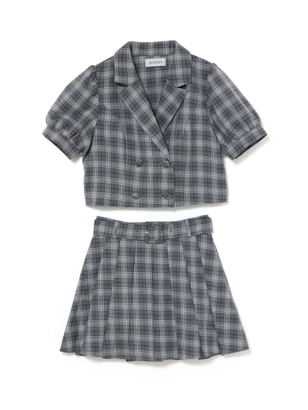 【BUBBLES】クロップドジャケットセットアップ