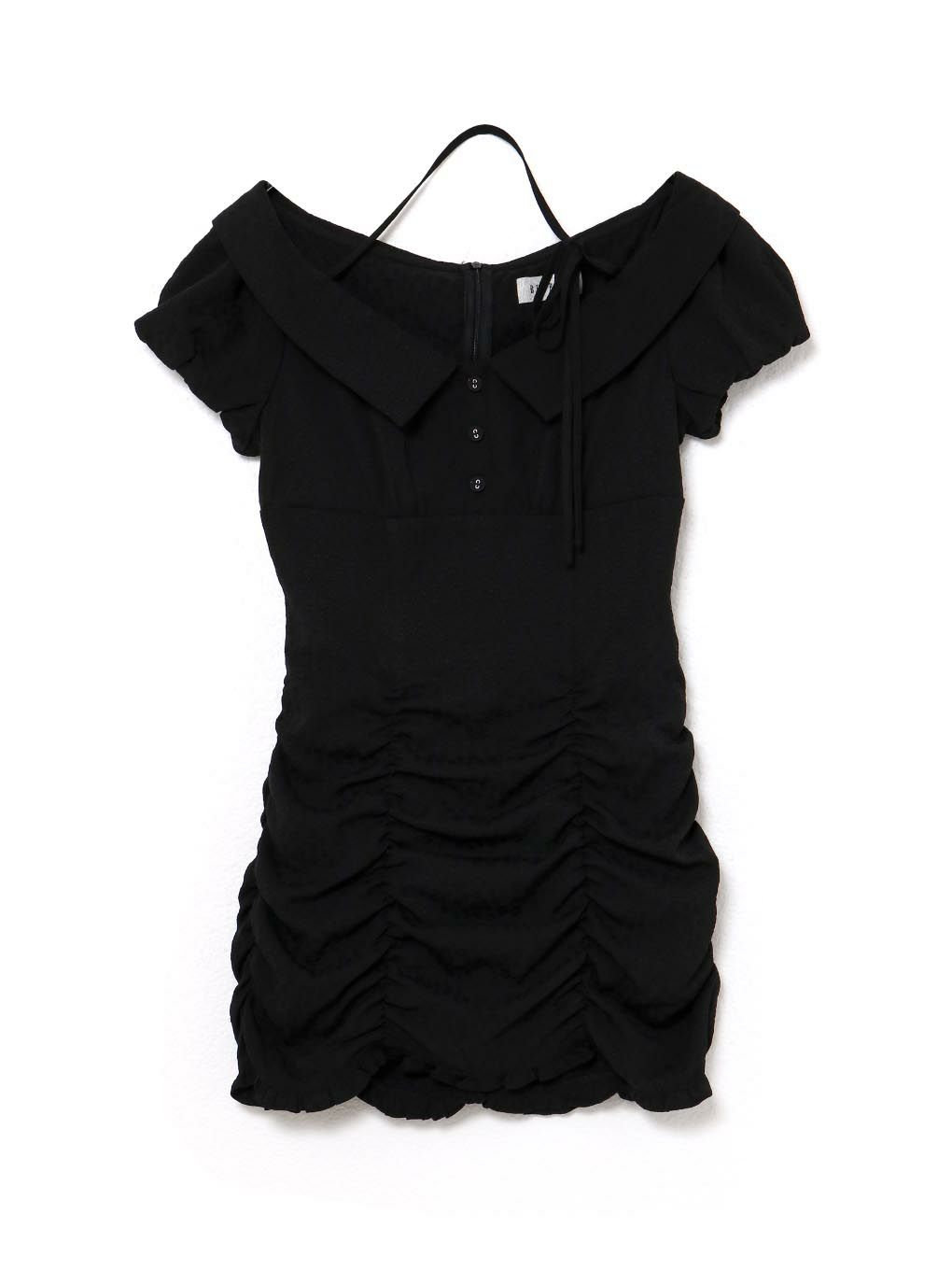 【BUBBLES】ジャガードギャザーワンピース