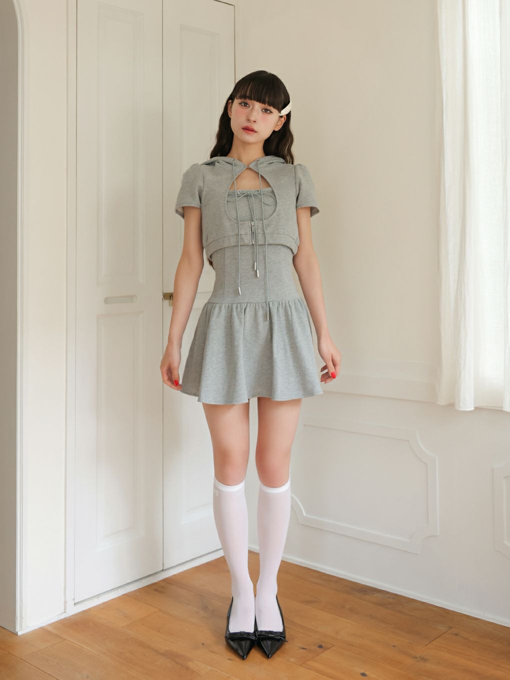 【BUBBLES】ホールパーカーワンピース