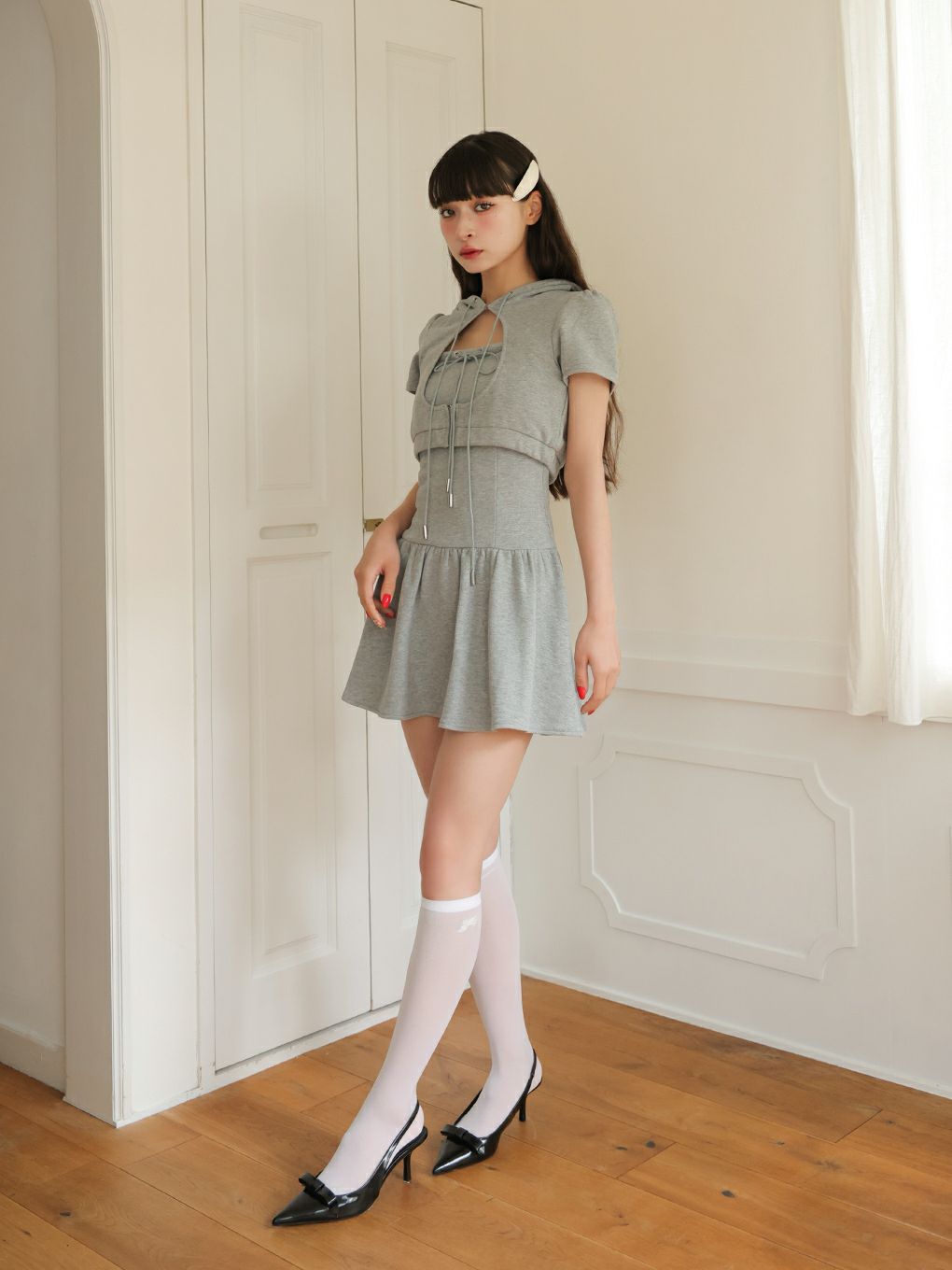 【BUBBLES】ホールパーカーワンピース