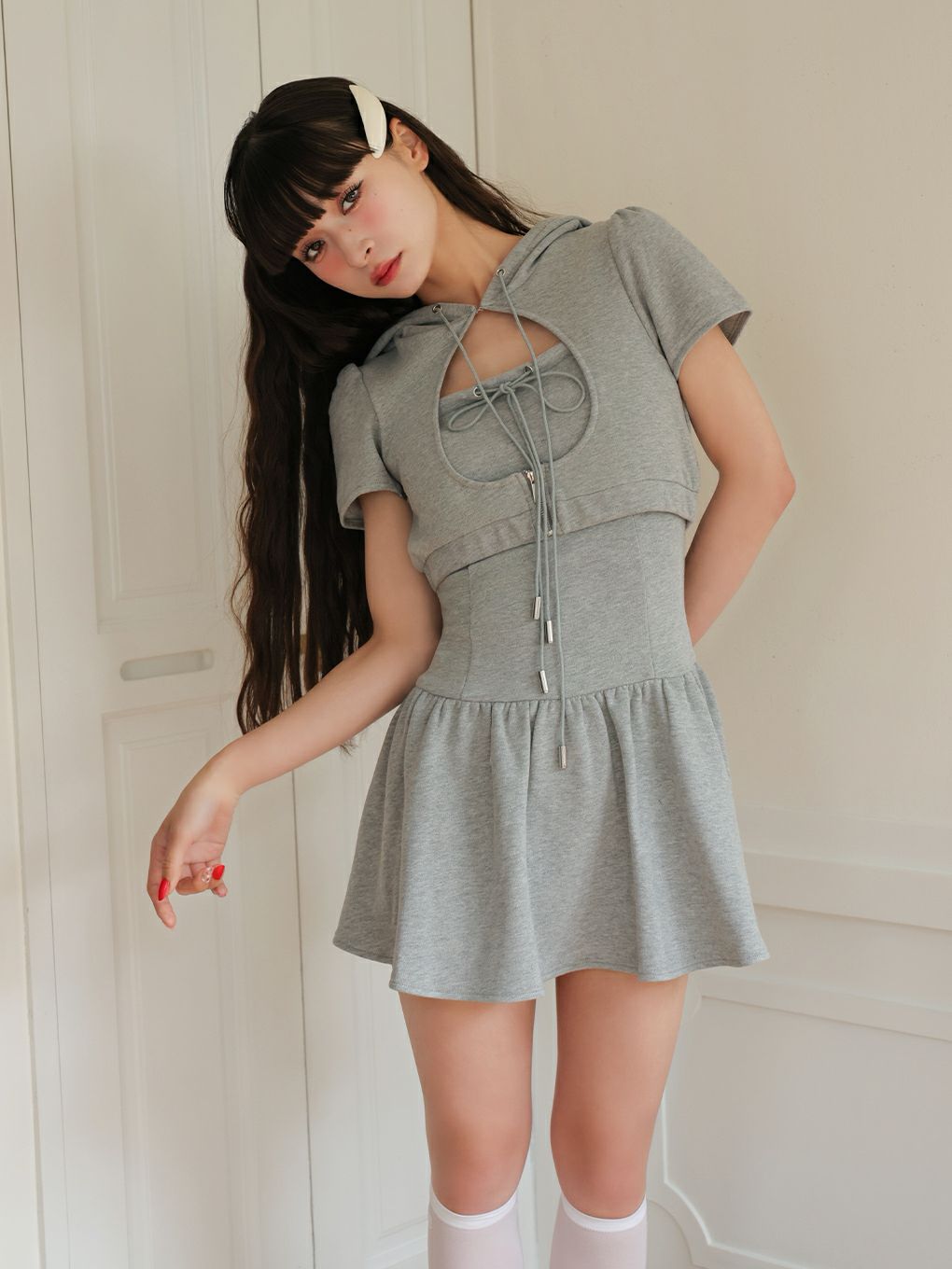 【BUBBLES】ホールパーカーワンピース