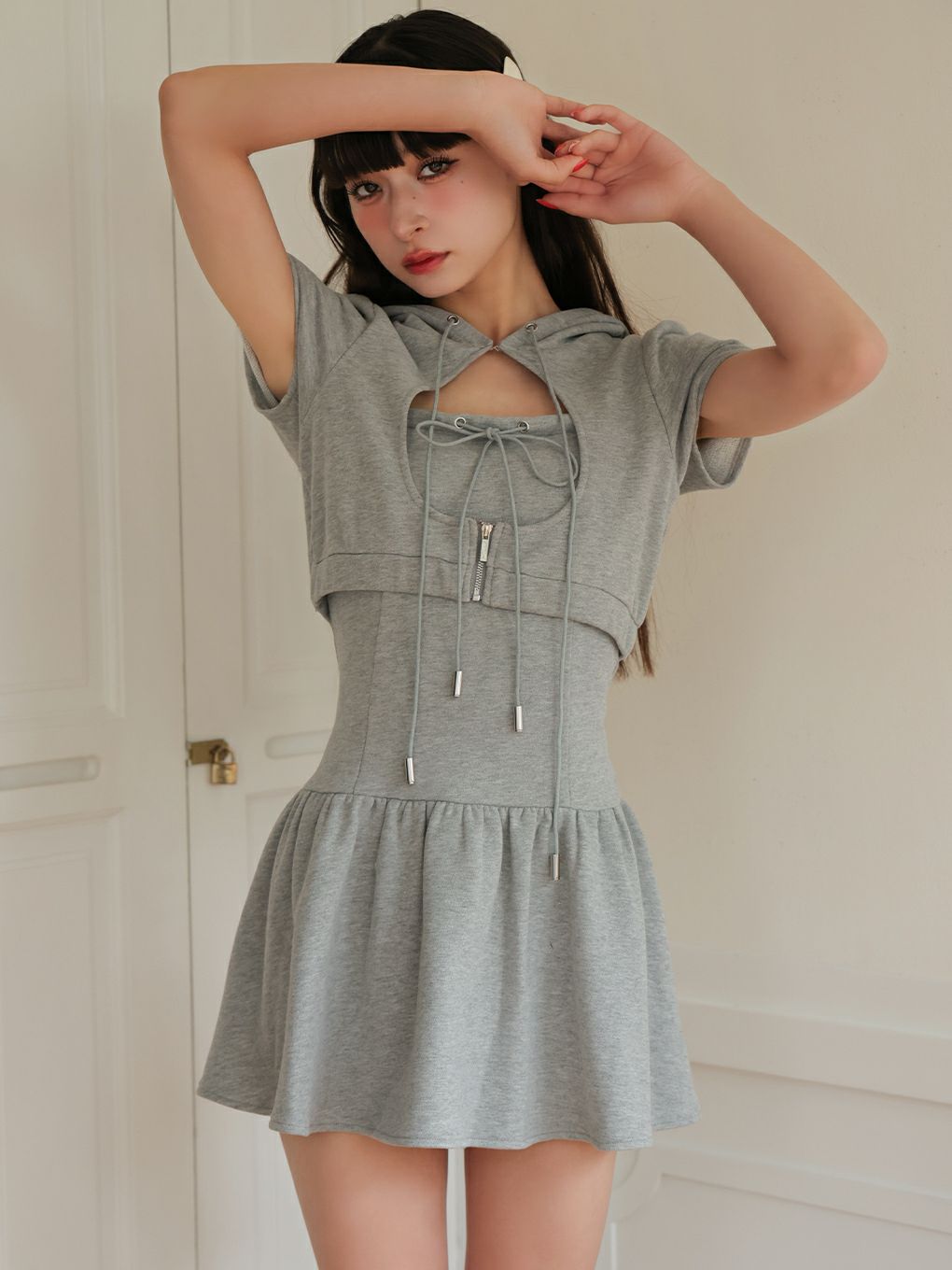 【BUBBLES】ホールパーカーワンピース