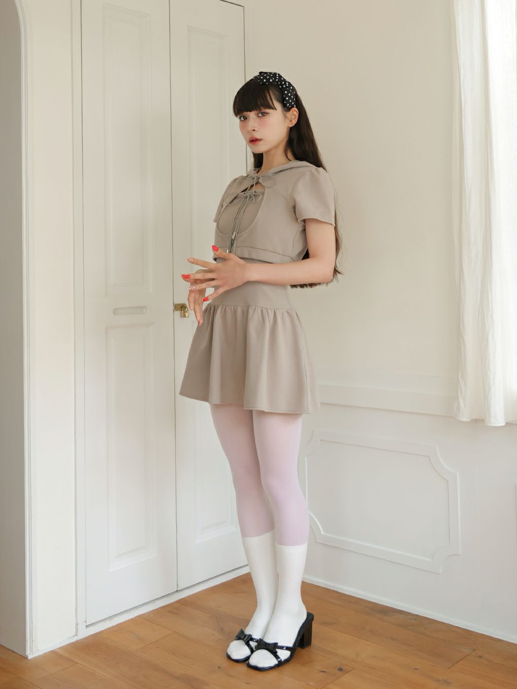 【BUBBLES】ホールパーカーワンピース