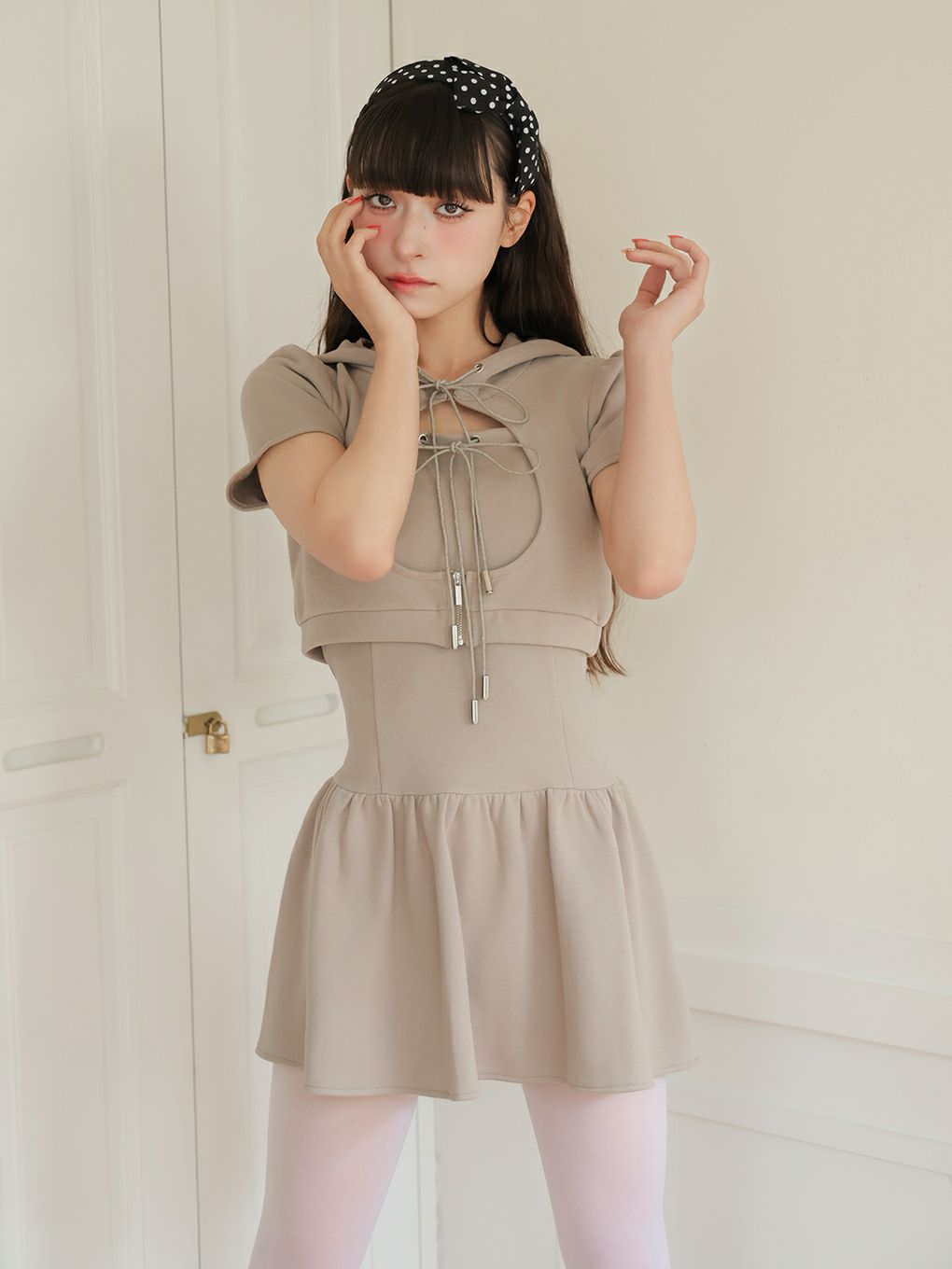 【BUBBLES】ホールパーカーワンピース