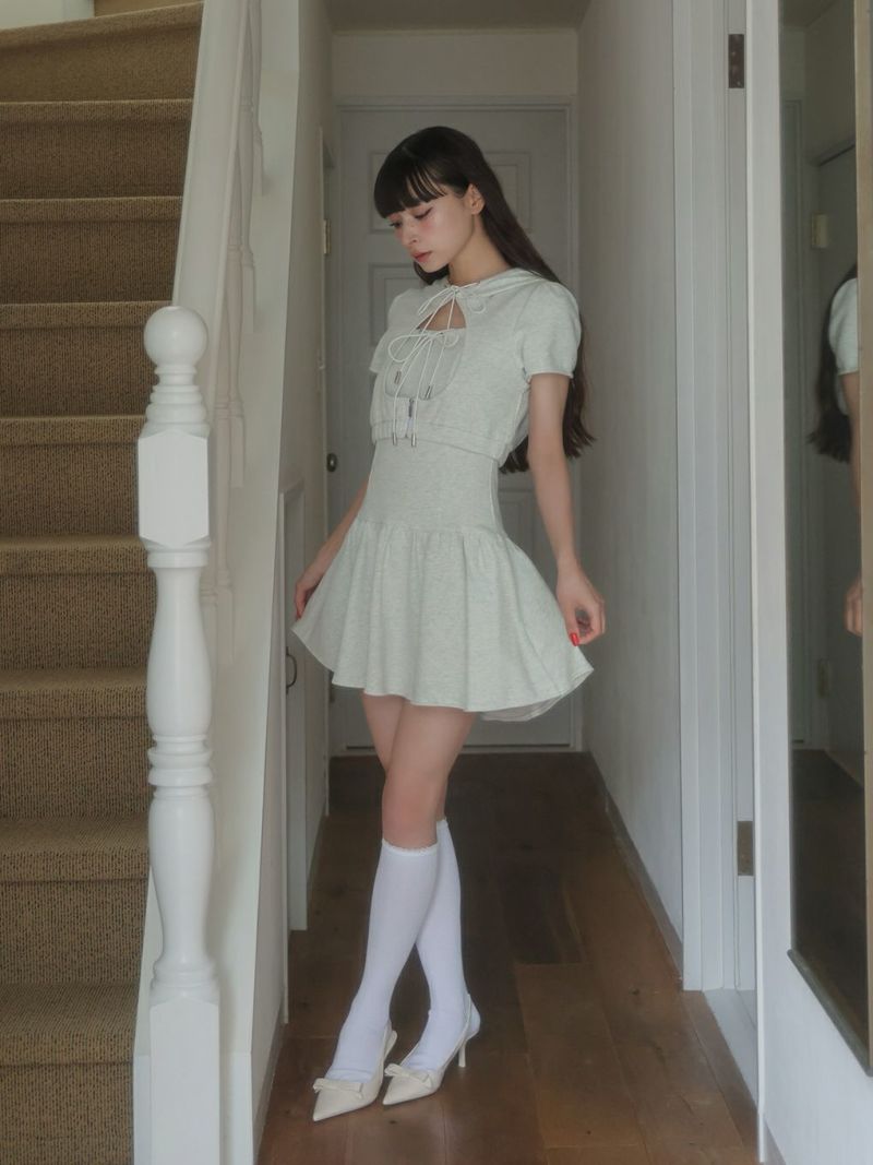 BUBBLES パーカーワンピ BUBBLES】ホールパーカーワンピース | sparkling mall online store