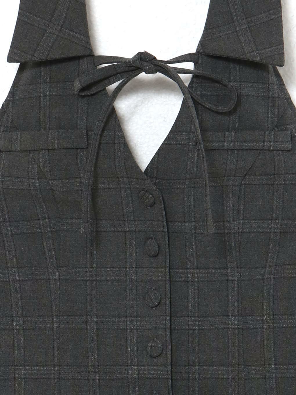 【BUBBLES】バックリボンティアードワンピース