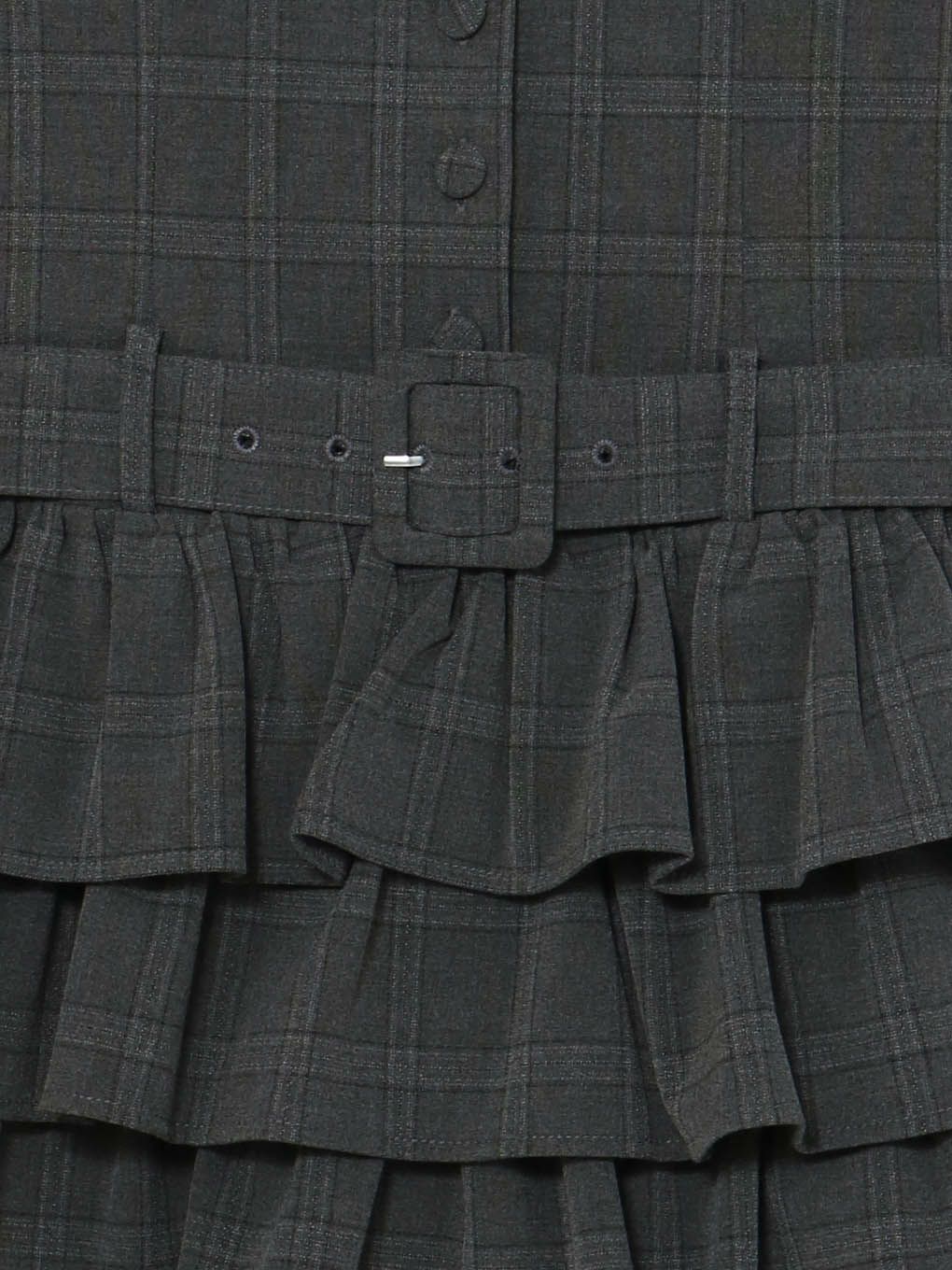 【BUBBLES】バックリボンティアードワンピース