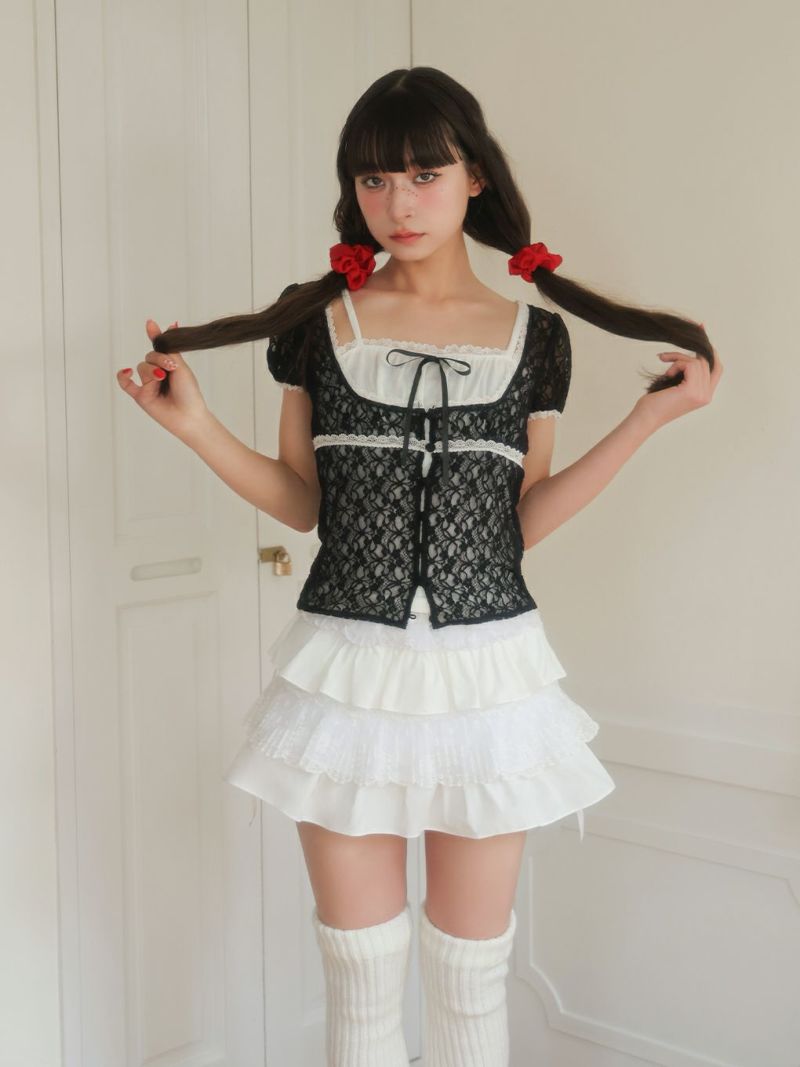 BUBBLES】フラワーレーストップス | sparkling mall online store