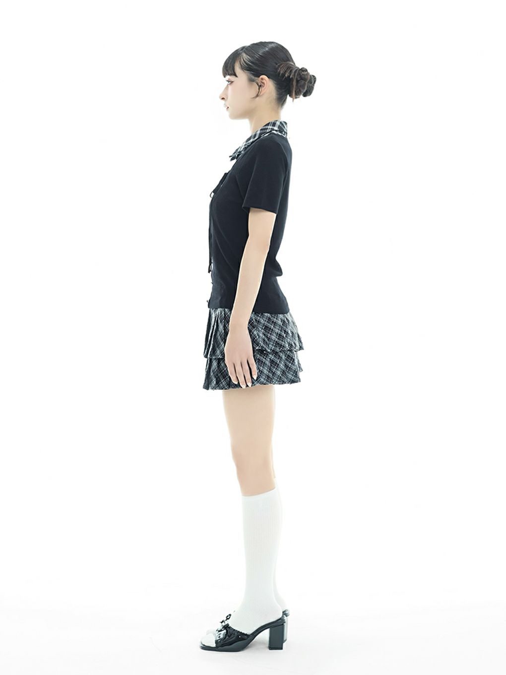 【BUBBLES】スクールガーリーリボントップス