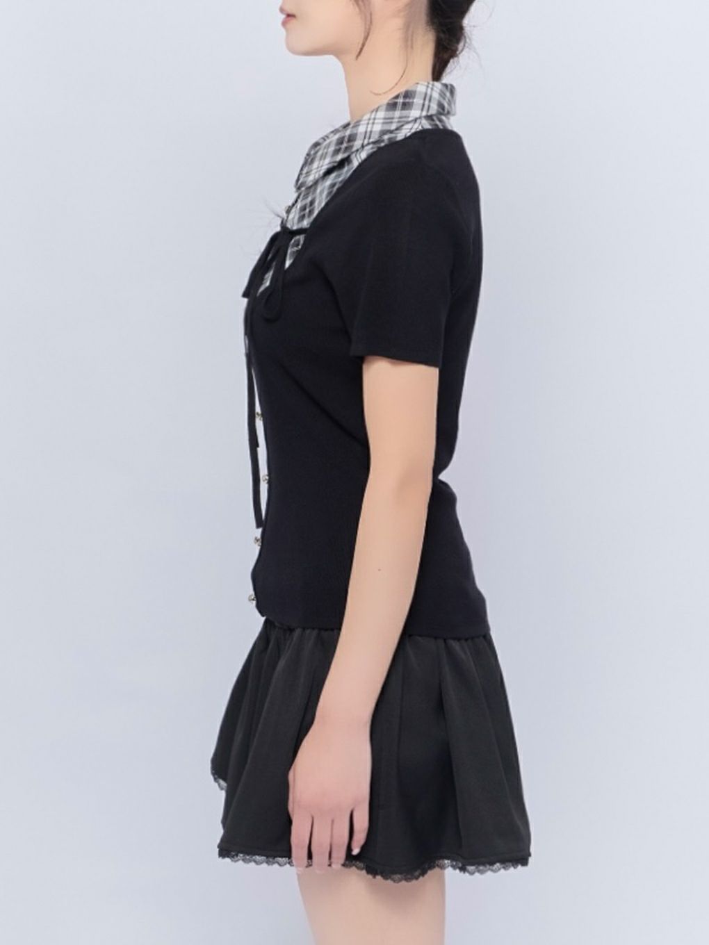 【BUBBLES】スクールガーリーリボントップス