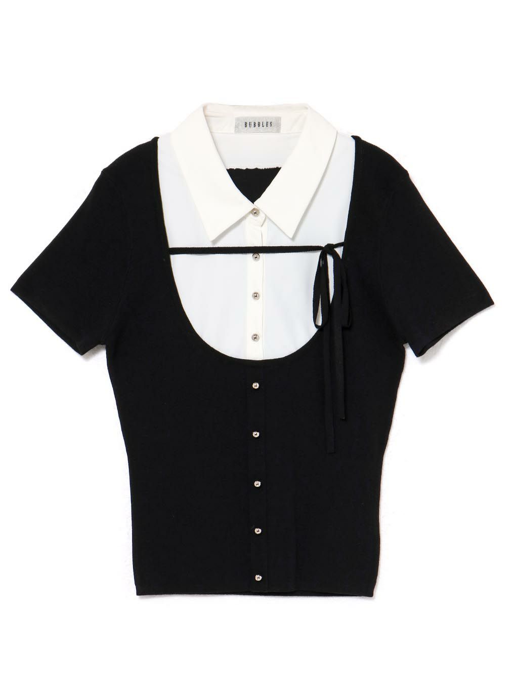 【BUBBLES】スクールガーリーリボントップス