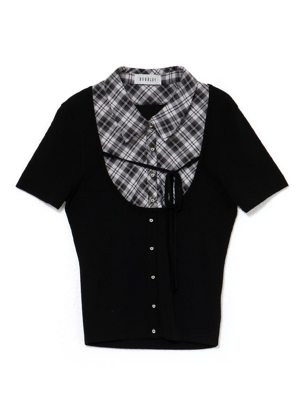 【BUBBLES】スクールガーリーリボントップス