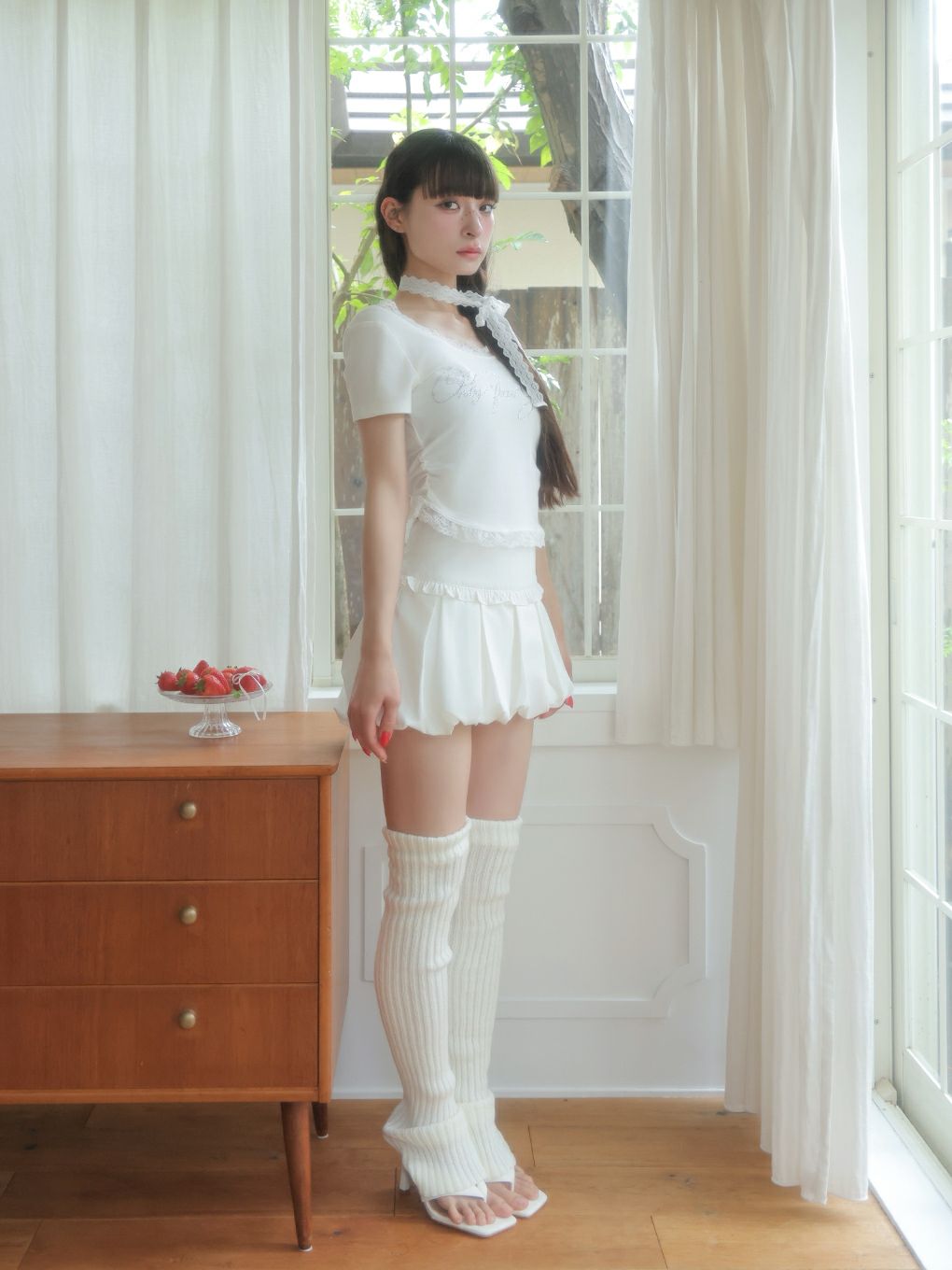 【BUBBLES】レースビジューTEE