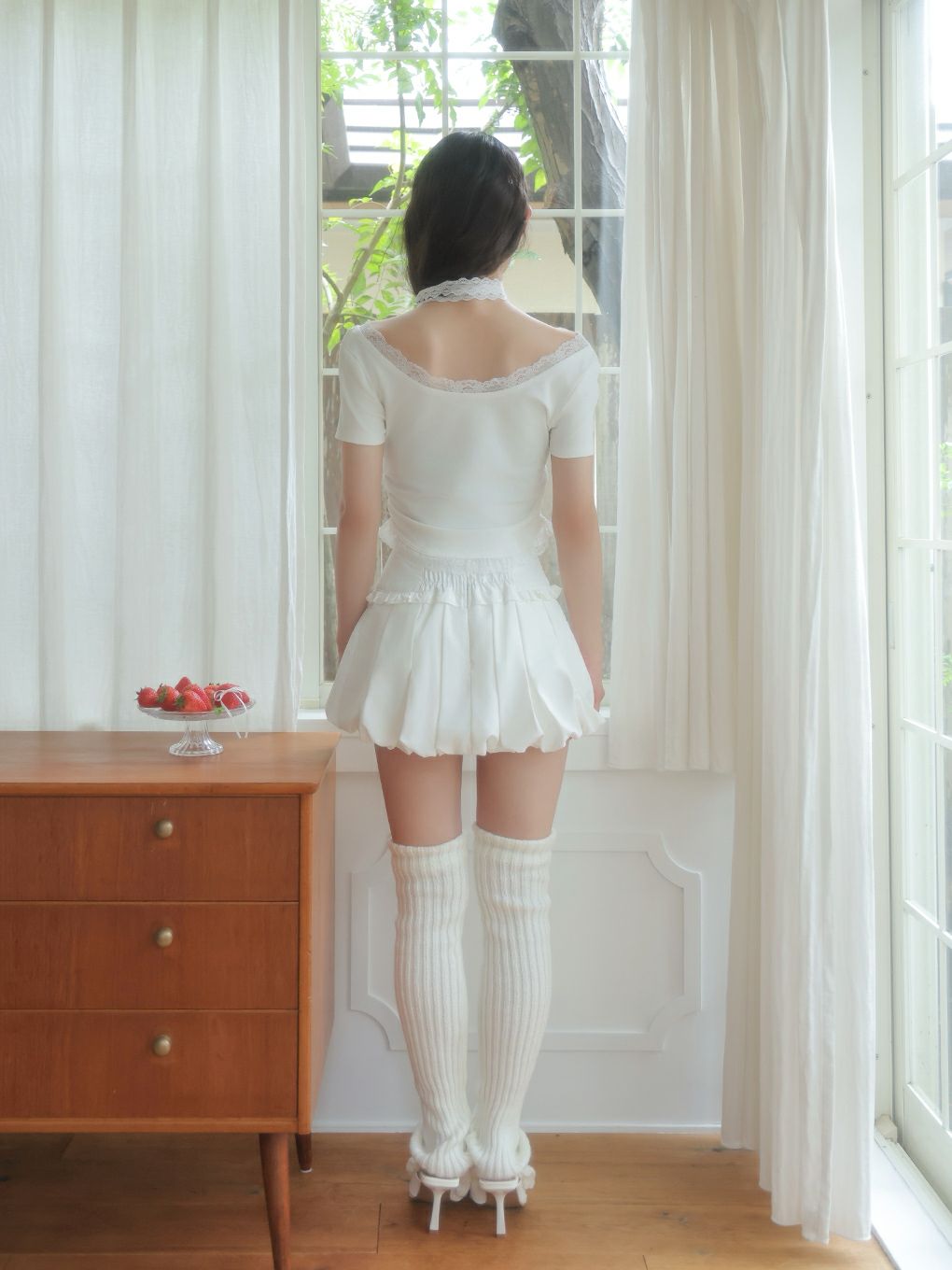 【BUBBLES】レースビジューTEE