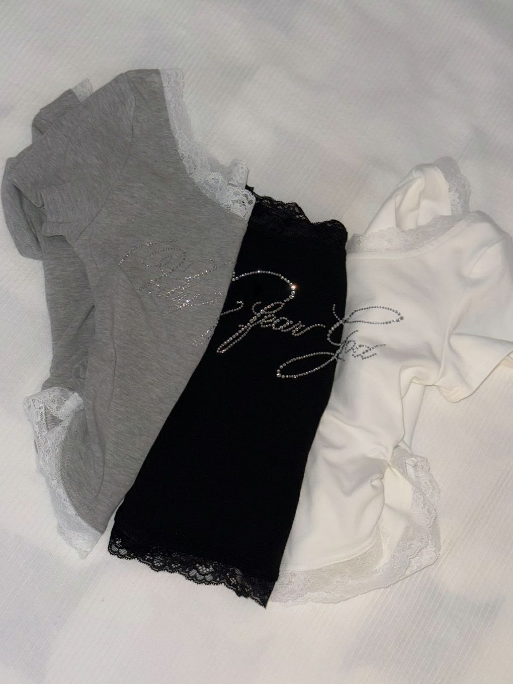 【BUBBLES】レースビジューTEE