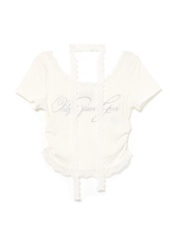 【BUBBLES】レースビジューTEE