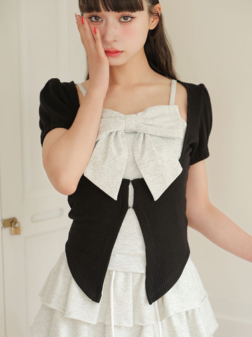 【BUBBLES】コケットリボンアンサンブル