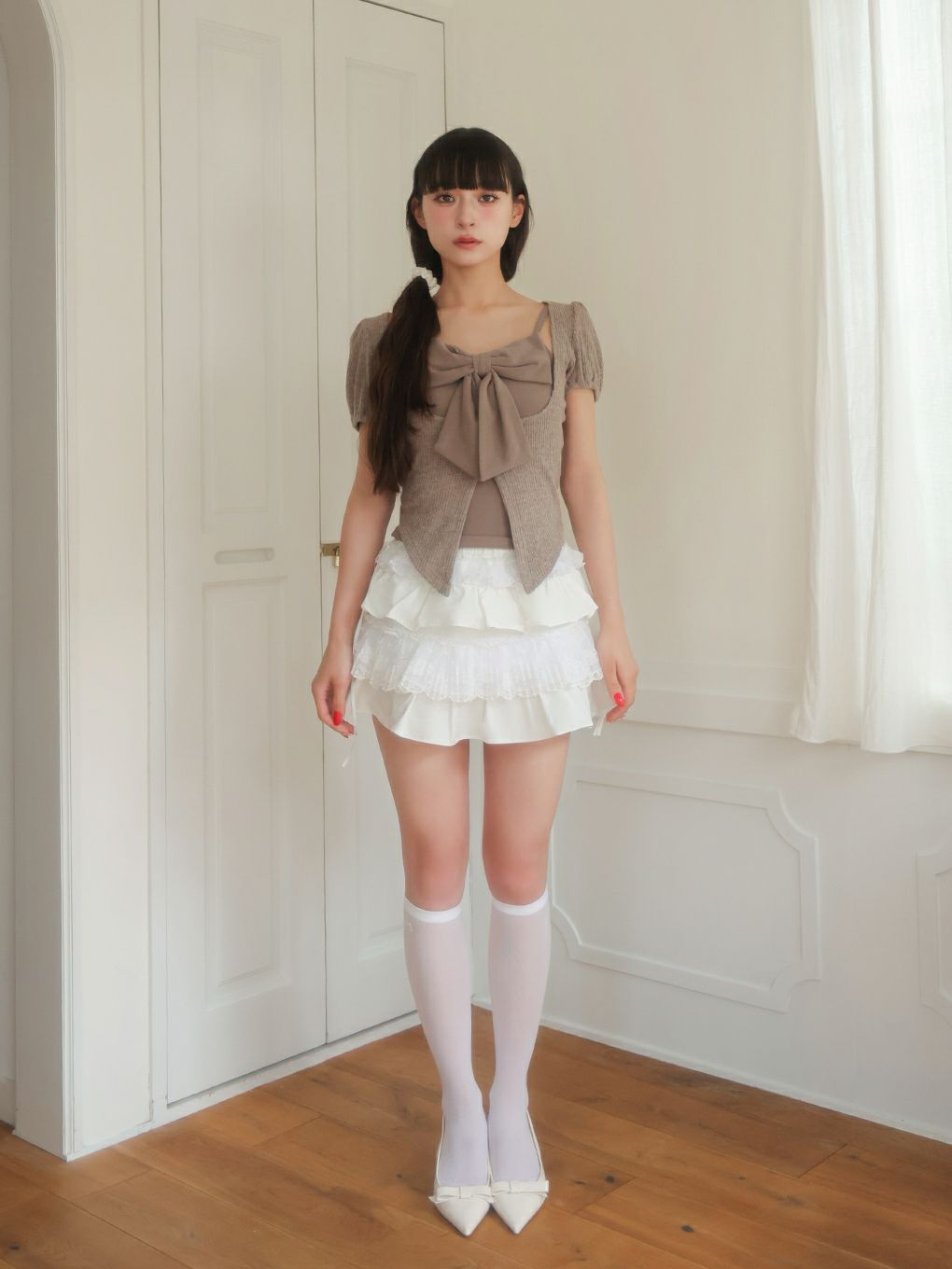 【BUBBLES】コケットリボンアンサンブル