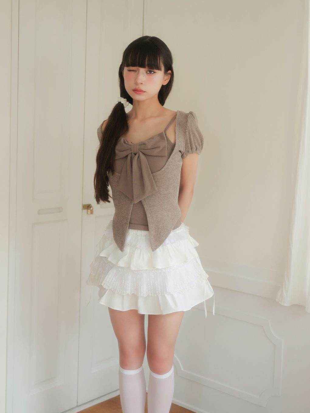 【BUBBLES】コケットリボンアンサンブル