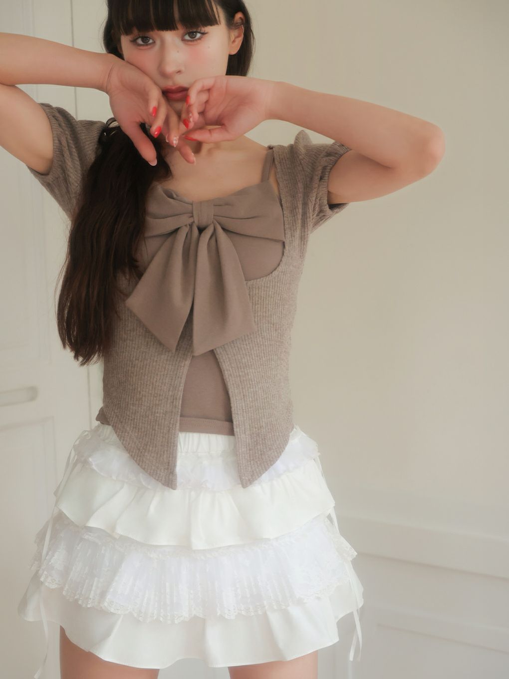 【BUBBLES】コケットリボンアンサンブル