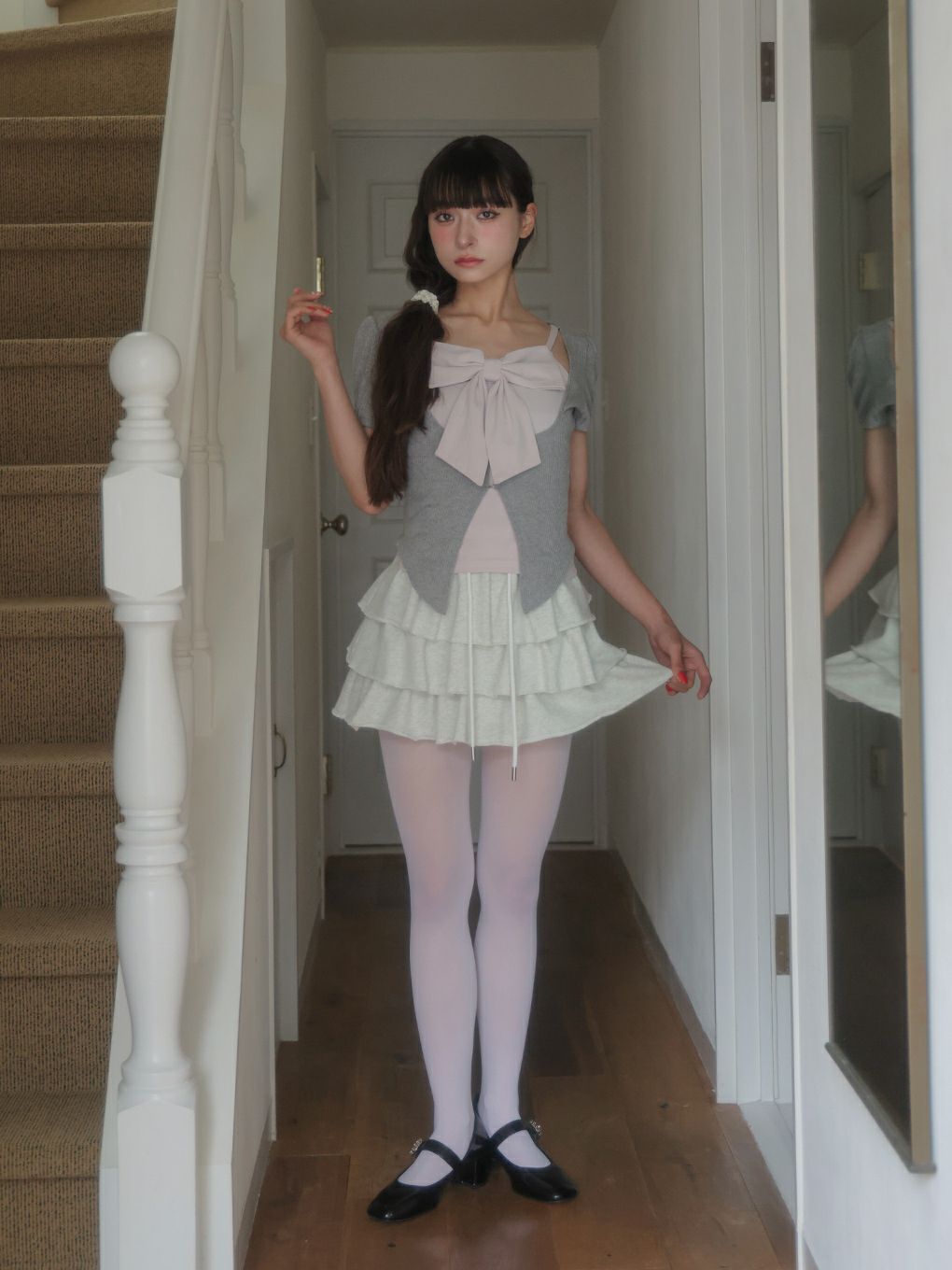 【BUBBLES】コケットリボンアンサンブル