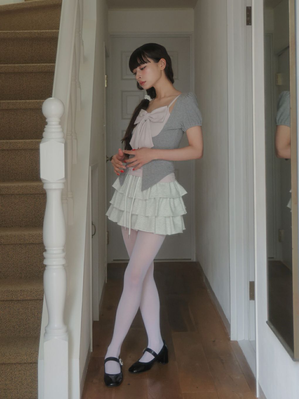 【BUBBLES】コケットリボンアンサンブル