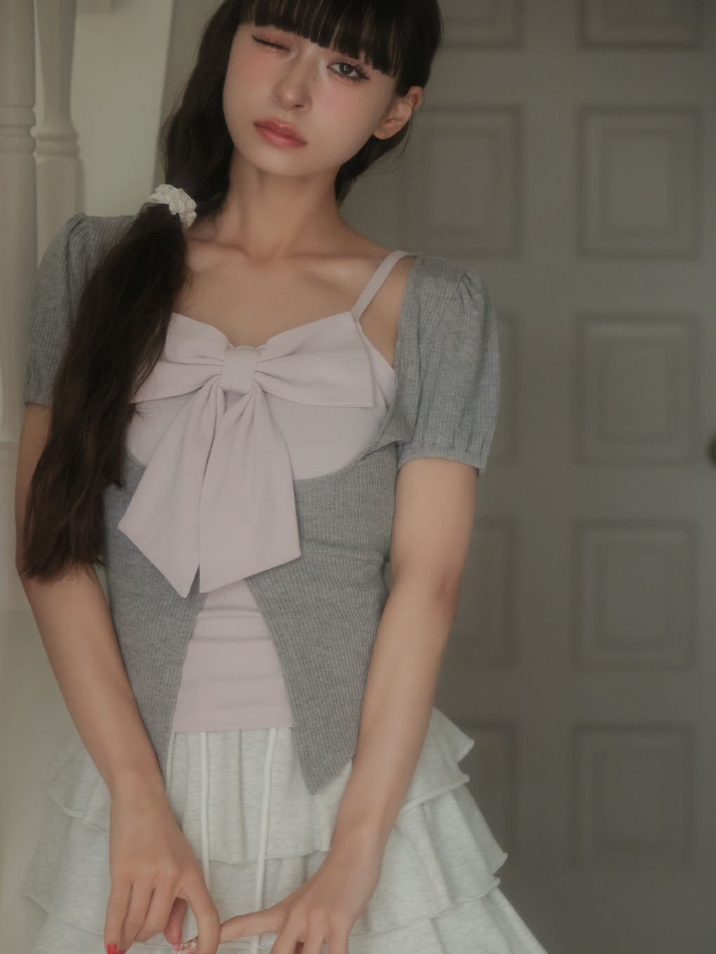 【BUBBLES】コケットリボンアンサンブル