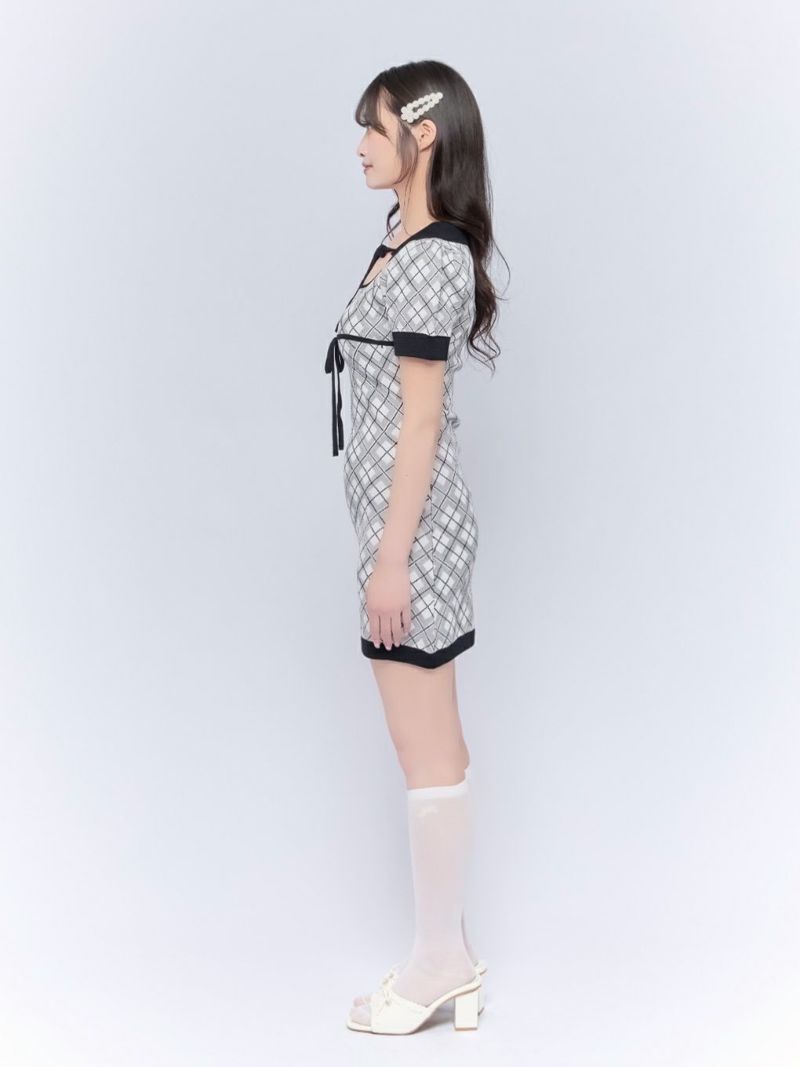 BUBBLES】チェックリボンワンピース | sparkling mall online store