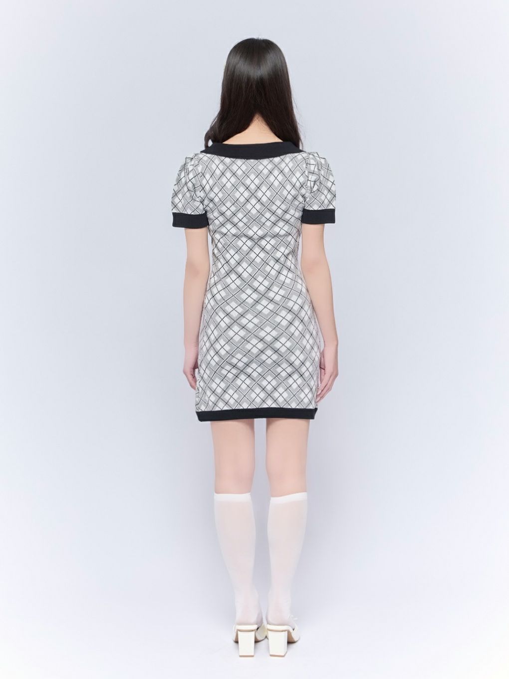 【BUBBLES】チェックリボンワンピース