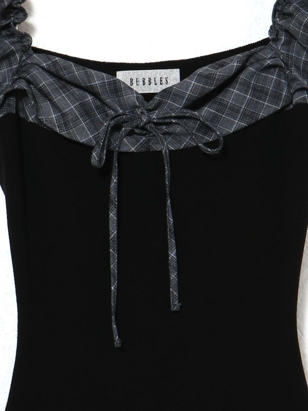 【BUBBLES】バルーンチェックワンピース