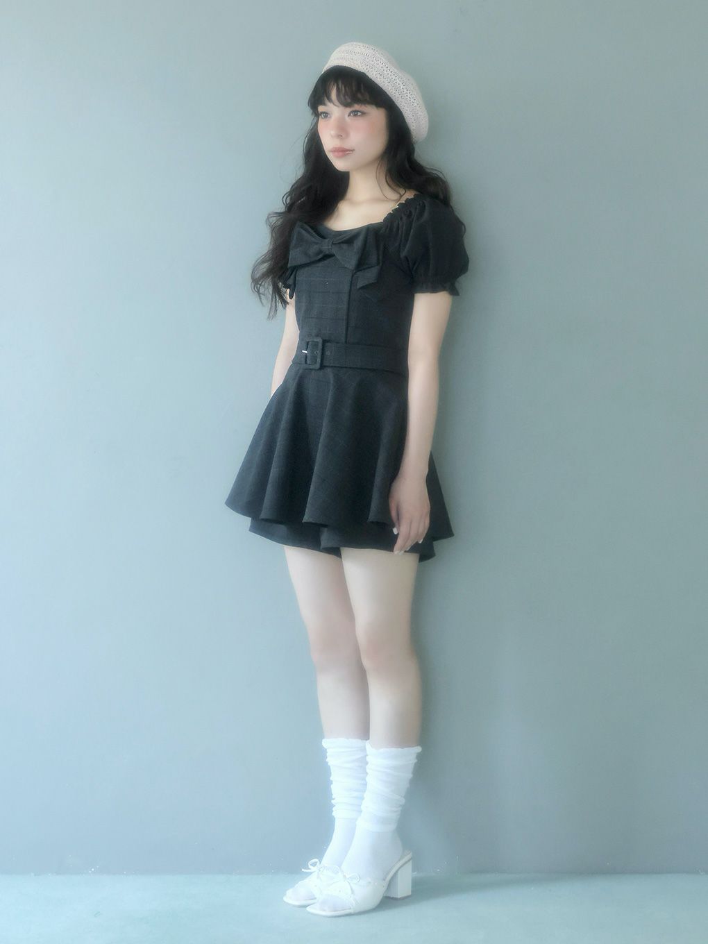 【BUBBLES】リボンペプラムセットアップ