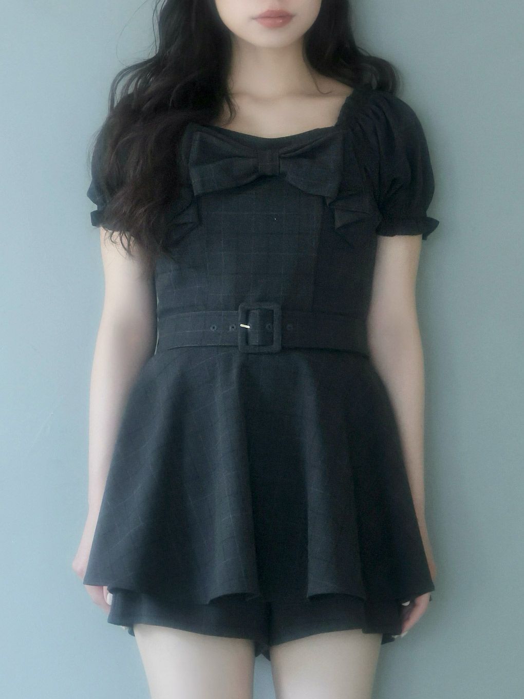 【BUBBLES】リボンペプラムセットアップ