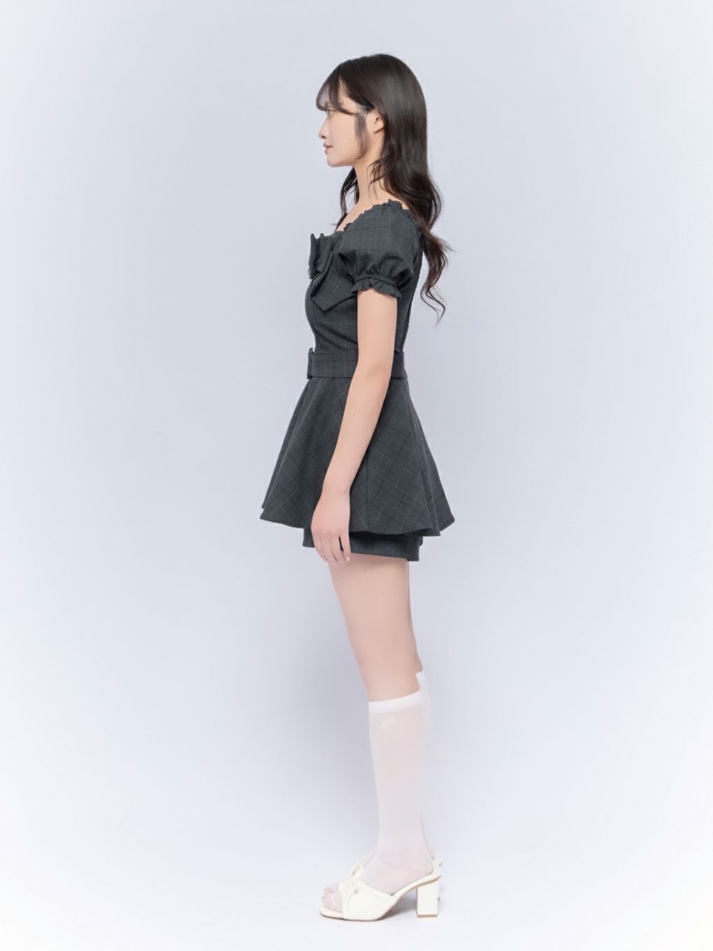 【BUBBLES】リボンペプラムセットアップ