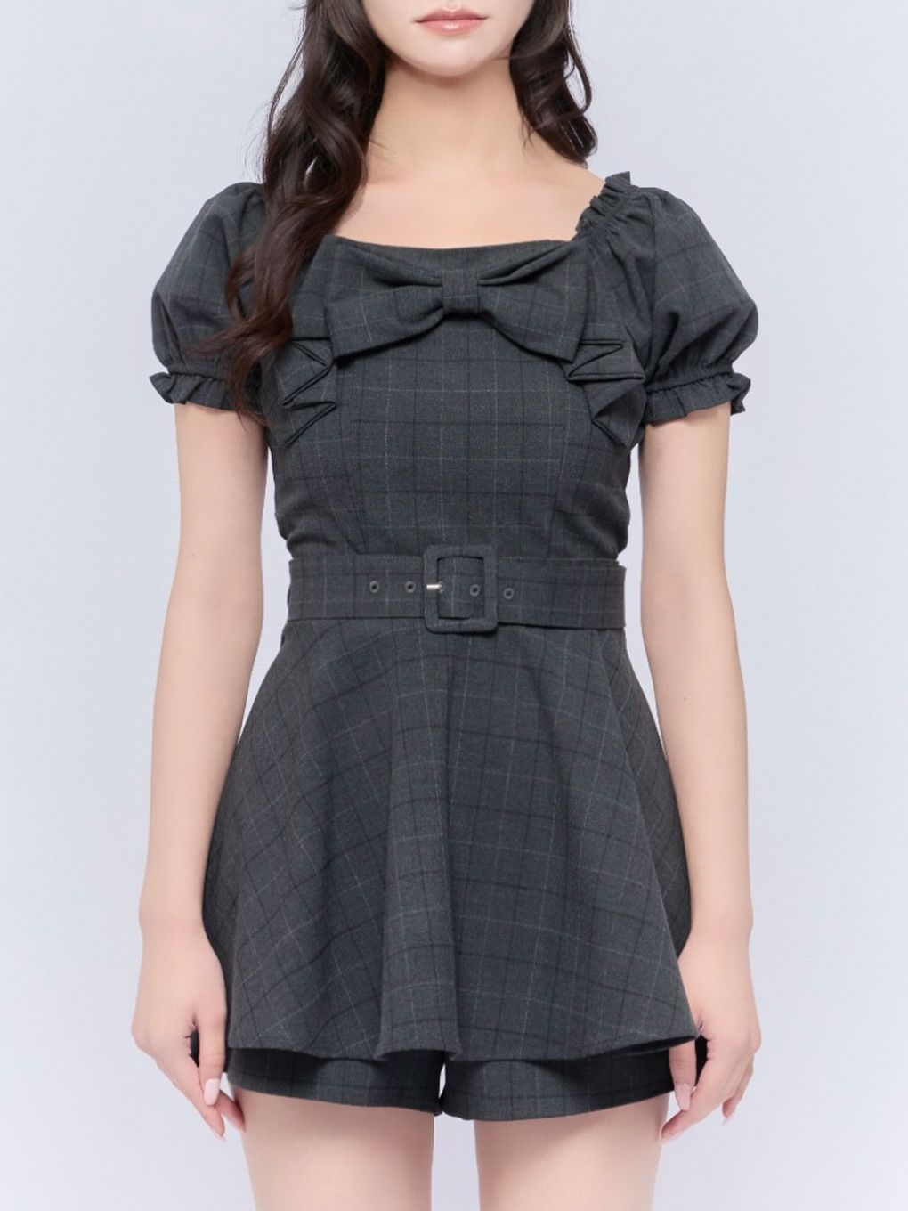 【BUBBLES】リボンペプラムセットアップ