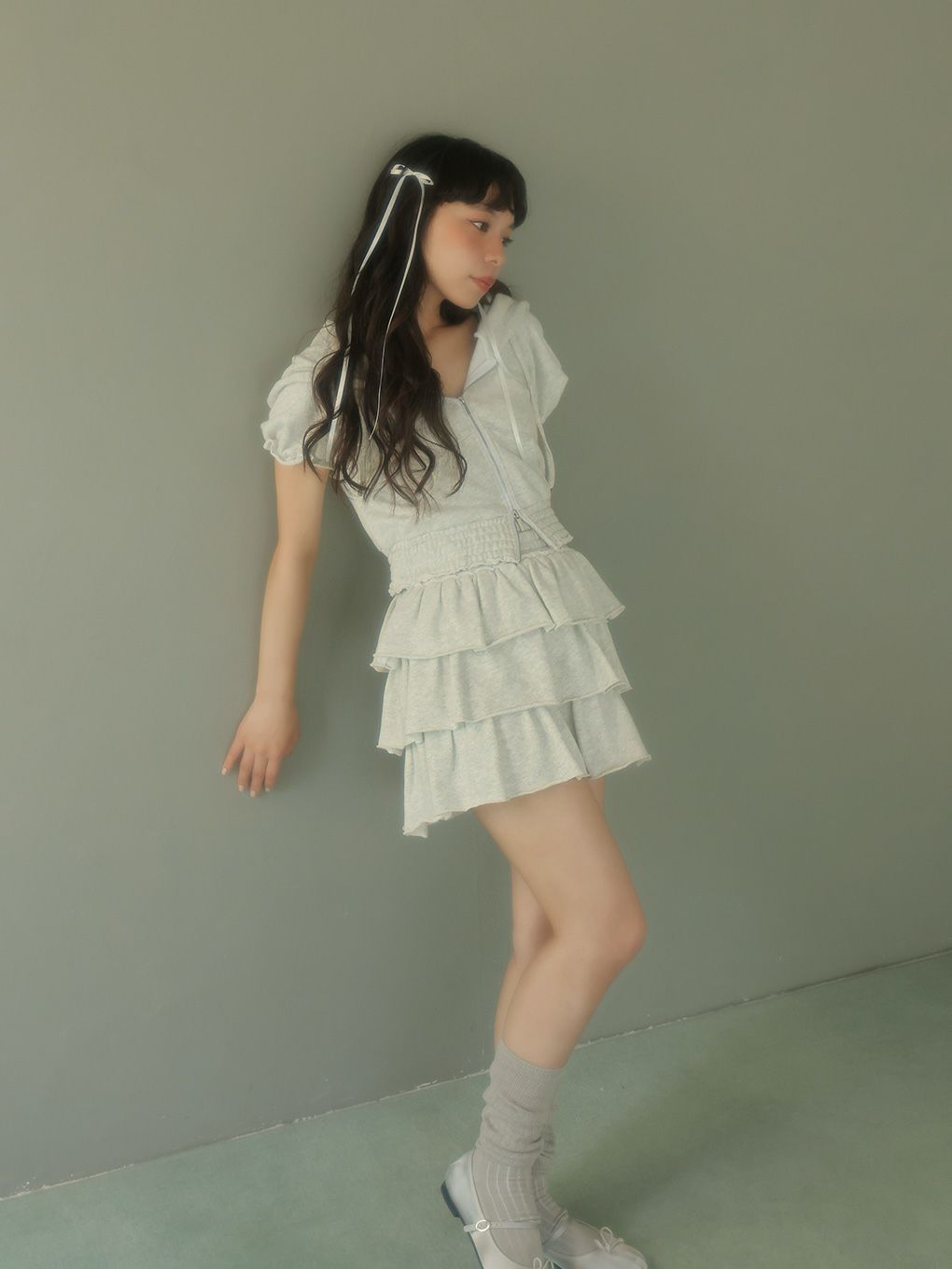 【BUBBLES】ティアードスウェットセットアップ