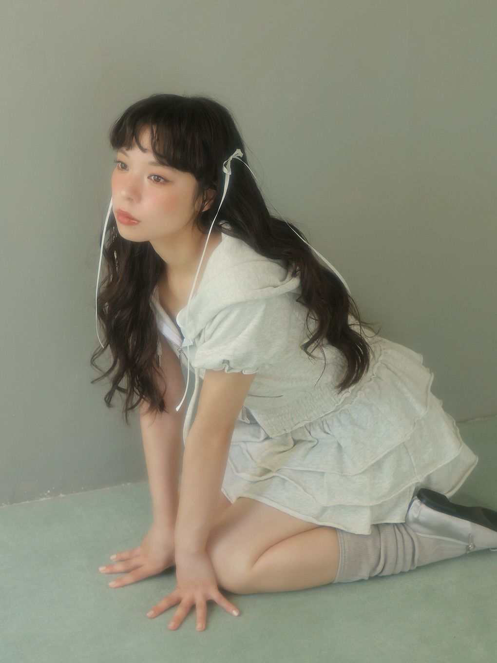 【BUBBLES】ティアードスウェットセットアップ