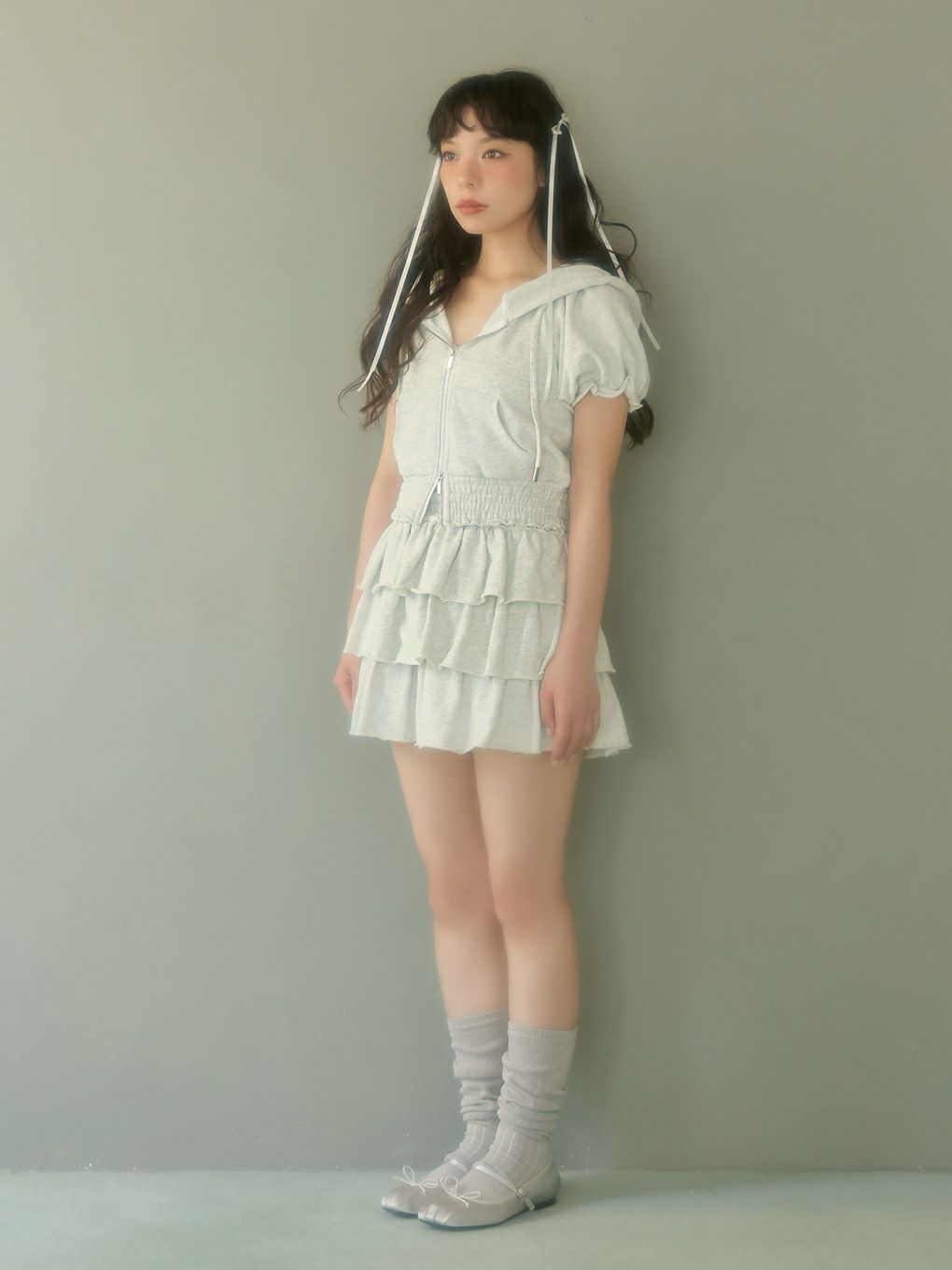 【BUBBLES】ティアードスウェットセットアップ