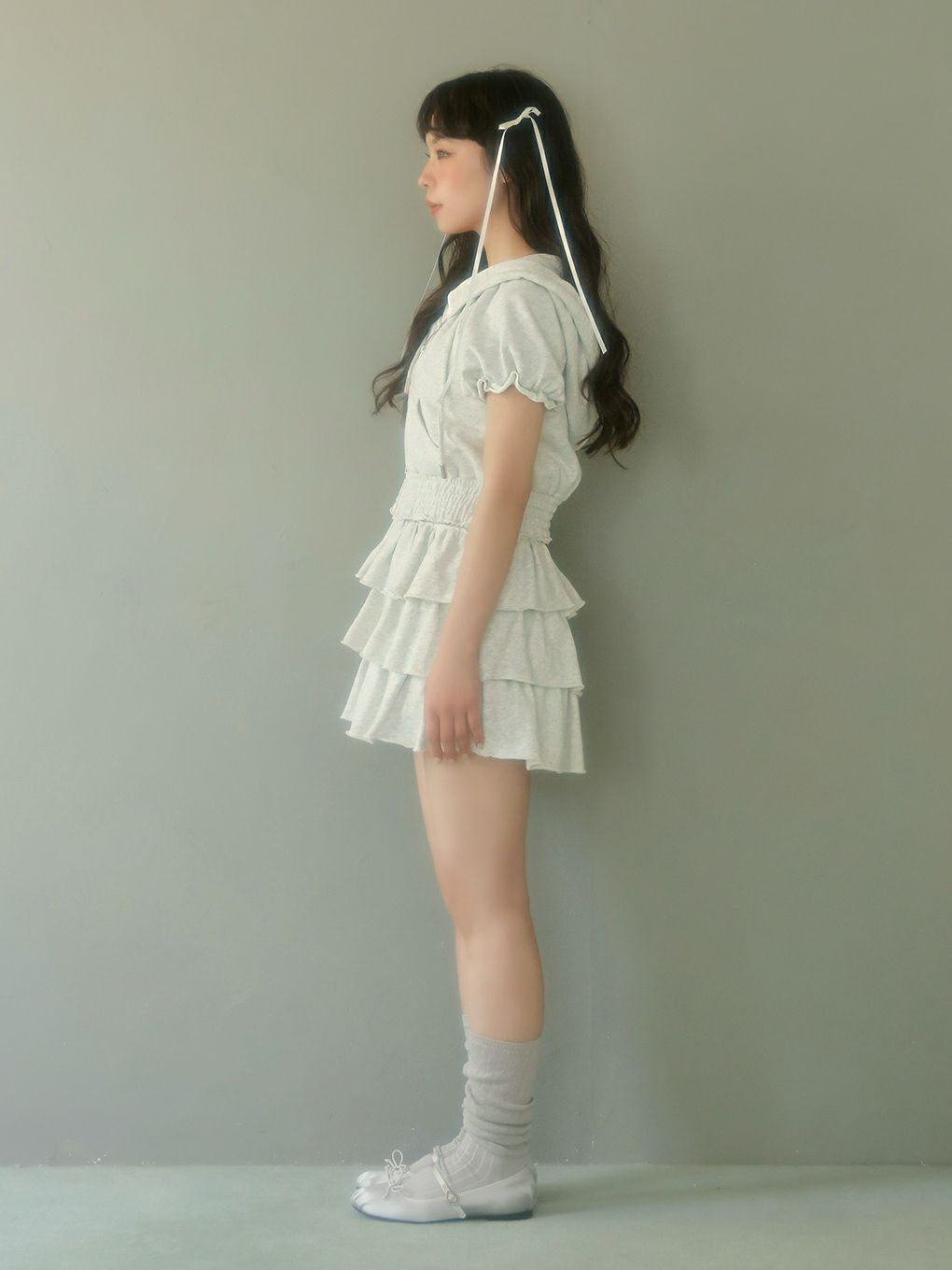 【BUBBLES】ティアードスウェットセットアップ