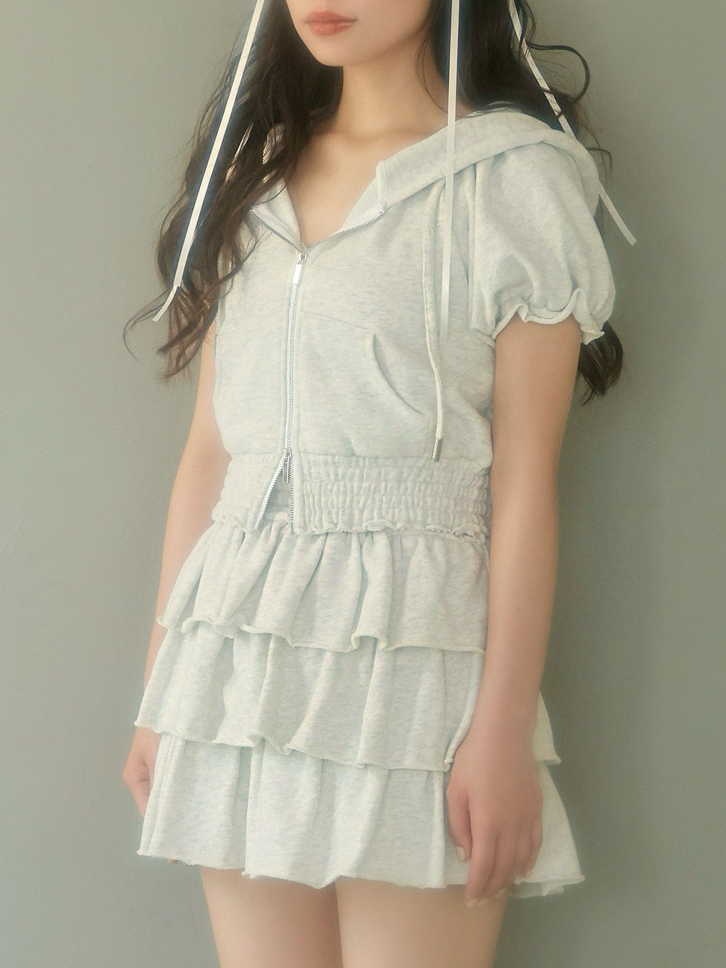 【BUBBLES】ティアードスウェットセットアップ