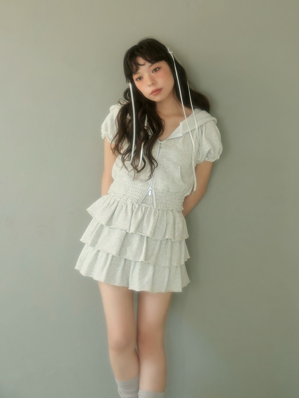 【BUBBLES】ティアードスウェットセットアップ