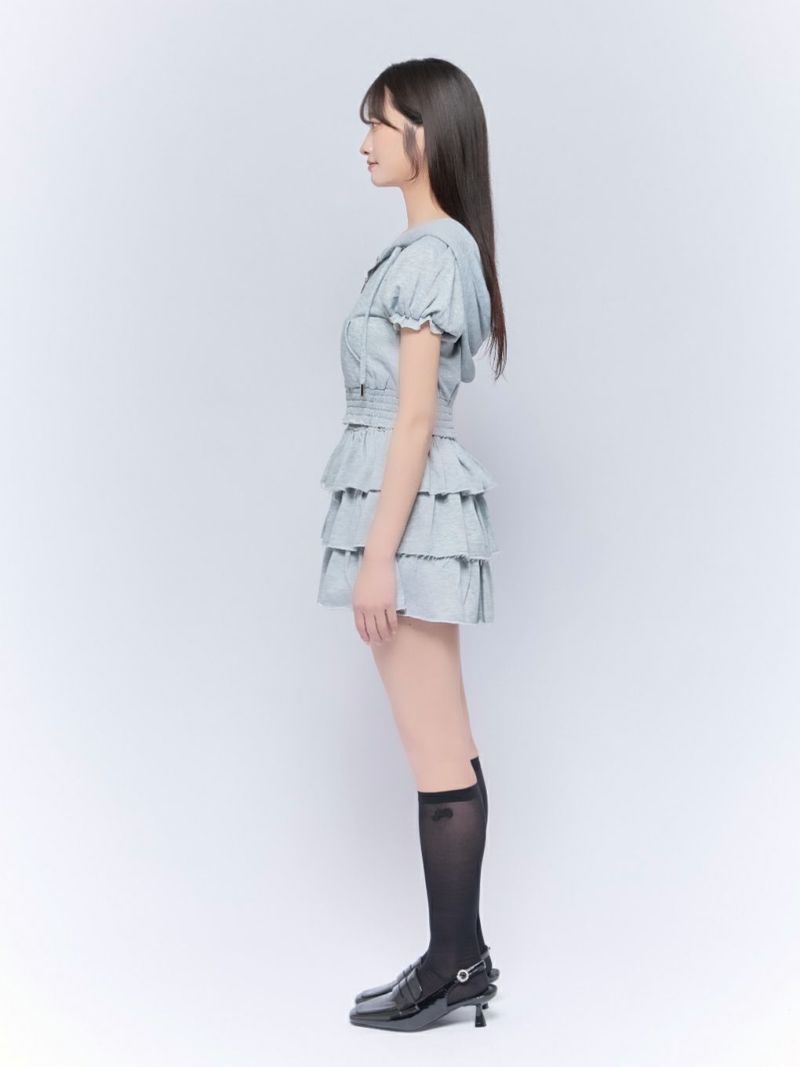 bubbles セットアップ BUBBLES】レースアッププリーツセットアップ | sparkling mall