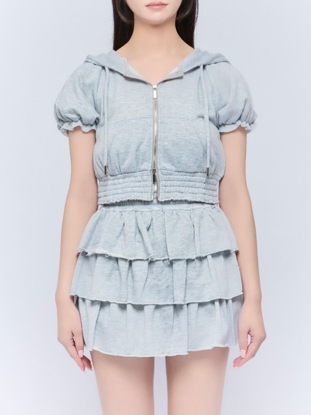 【BUBBLES】ティアードスウェットセットアップ