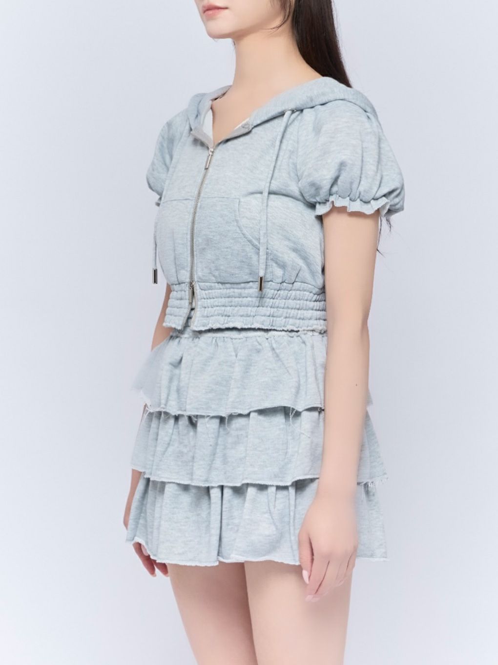 【BUBBLES】ティアードスウェットセットアップ