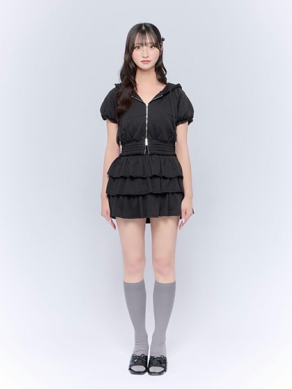 【BUBBLES】ティアードスウェットセットアップ