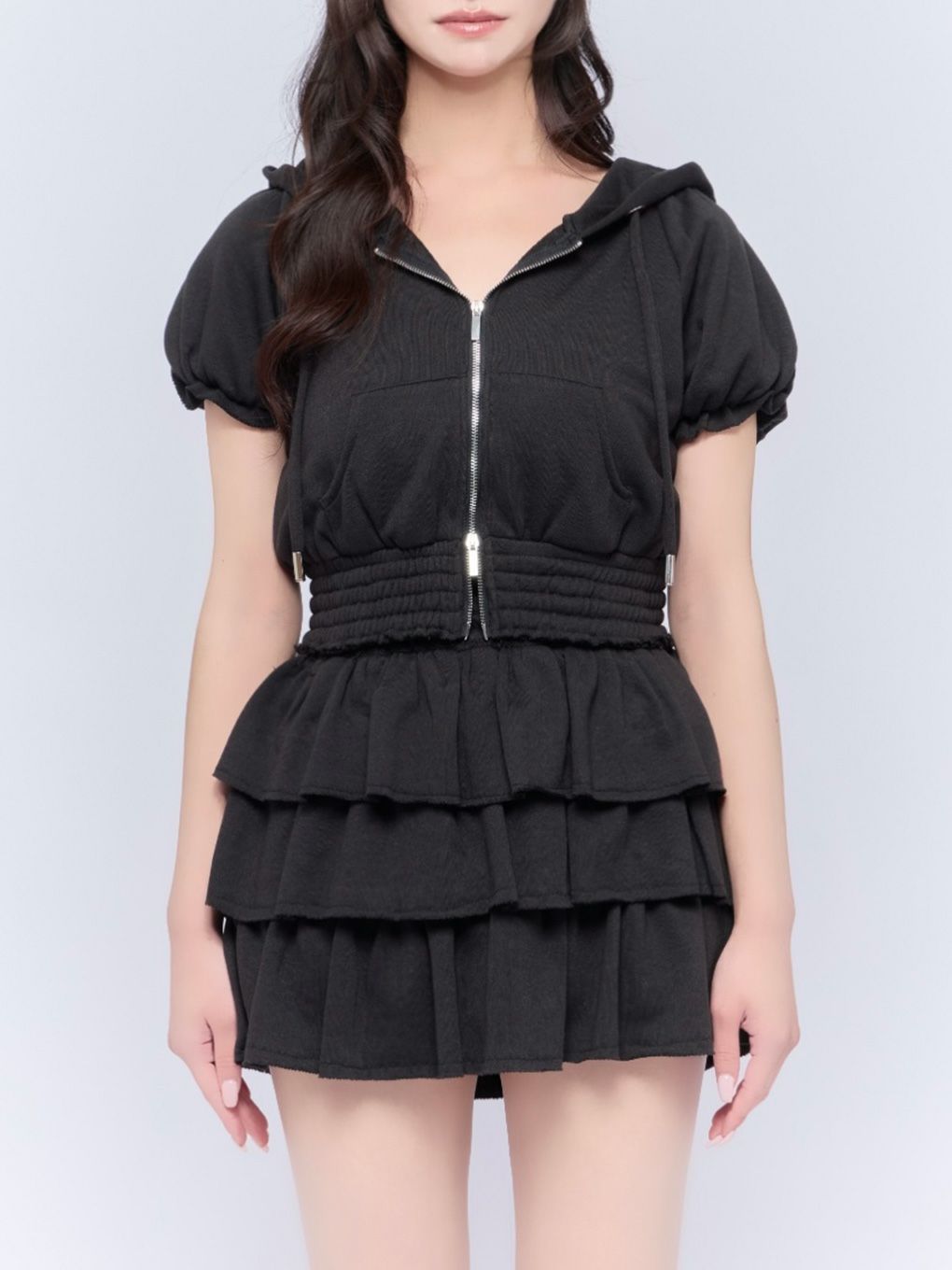 【BUBBLES】ティアードスウェットセットアップ