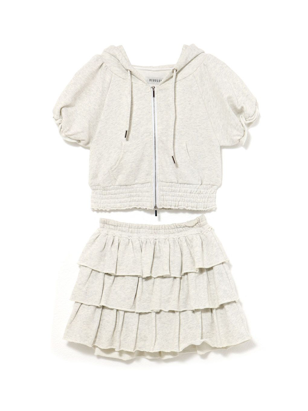 【BUBBLES】ティアードスウェットセットアップ