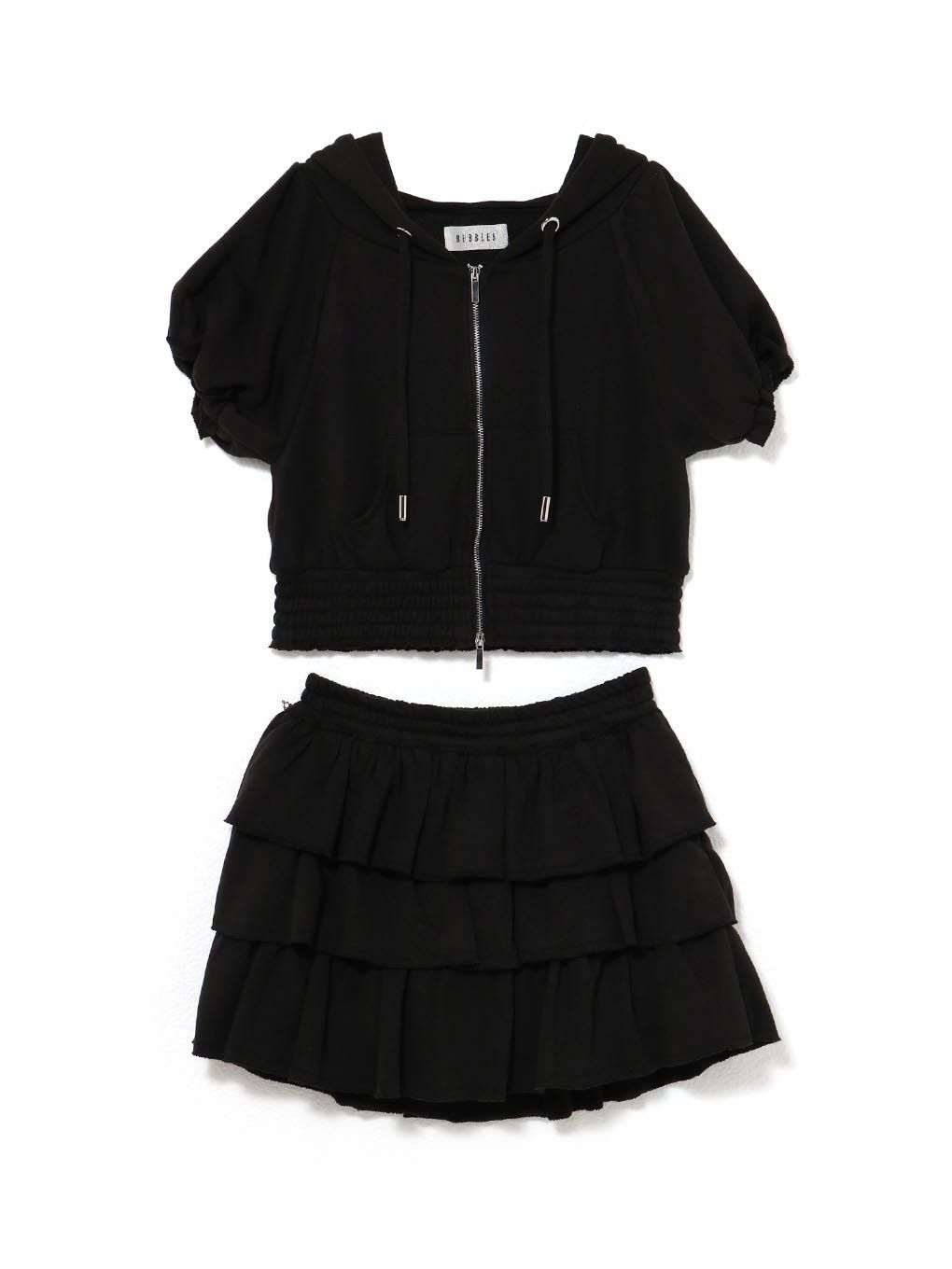 【BUBBLES】ティアードスウェットセットアップ