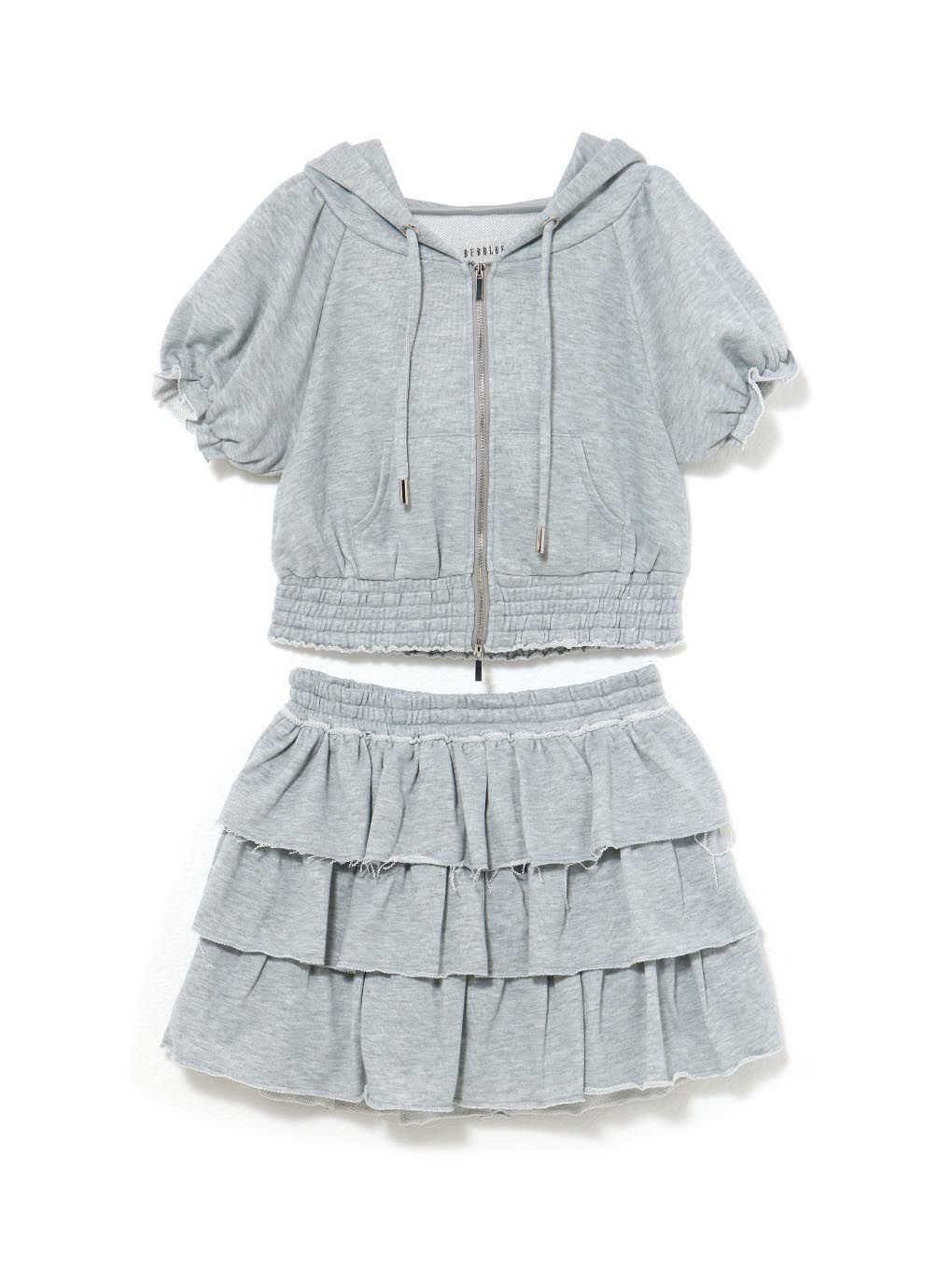 【BUBBLES】ティアードスウェットセットアップ