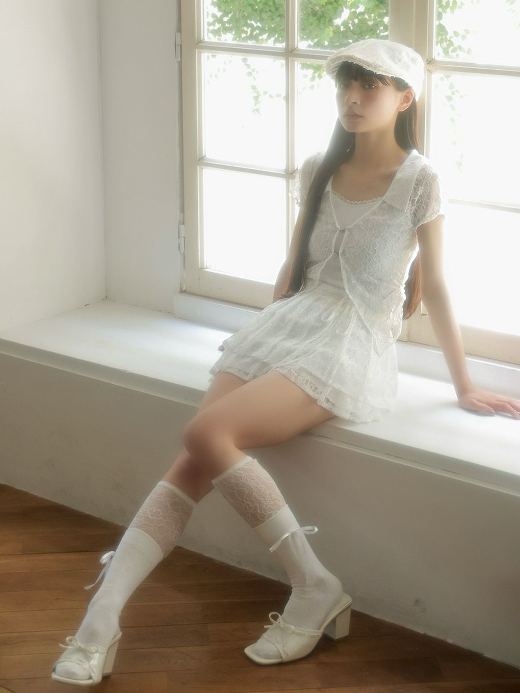 【BUBBLES】ティアードプリーツスカパン