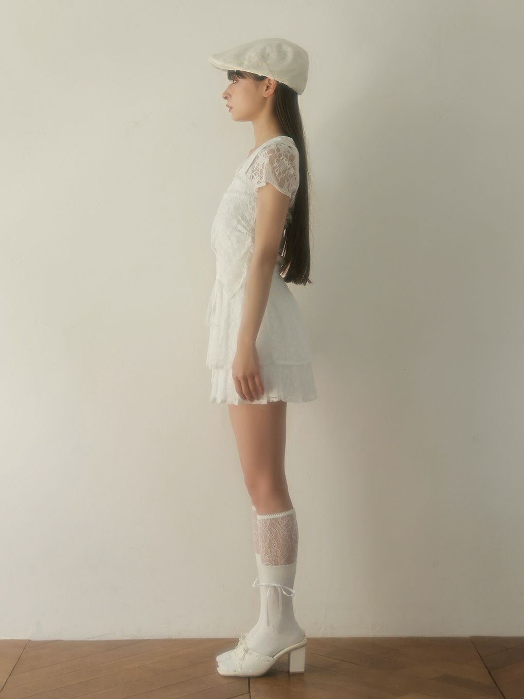 【BUBBLES】ティアードプリーツスカパン